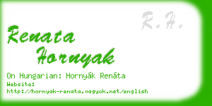 renata hornyak business card