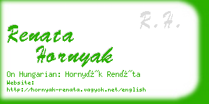 renata hornyak business card